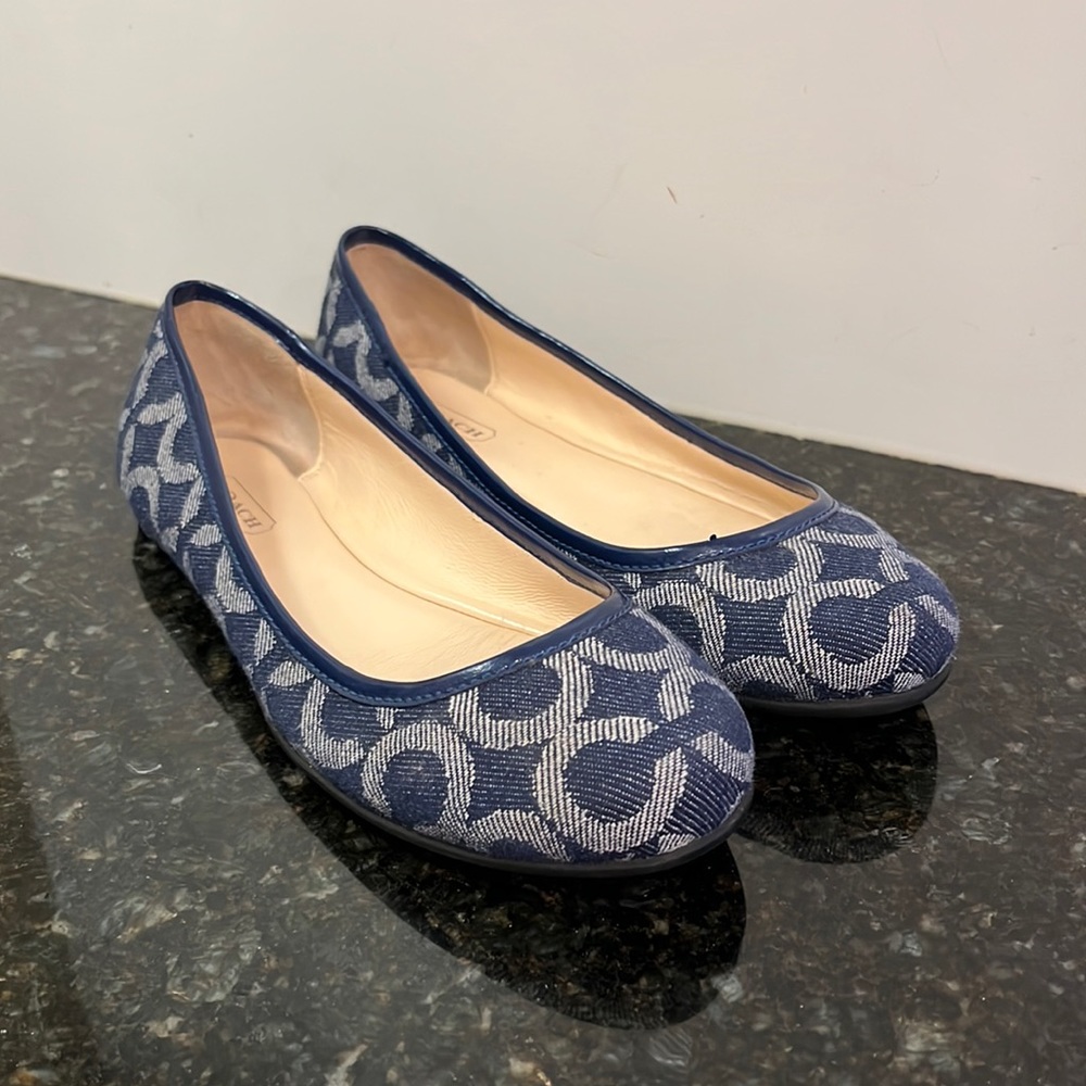Coach monogram ballet flats, Adessa, size 6.5
